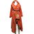 Autre Marque Vestido de abrigo Carole Fakiel Naranja Terciopelo  ref.25766