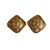 Chanel Brincos clip Dourado Metal  ref.25819