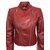 Catherine Malandrino Chaqueta de cuero Roja - vista 3