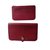 Hermès Purse Dark red Leather  ref.25911