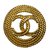Chanel Broche Dourado Metal  ref.26140