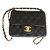 Classique Chanel Timeless Cuir Noir  ref.26233