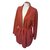 Hermès Chaqueta Roja Gamuza  ref.26272
