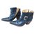 Free Lance Ankle Boots Blue Leather  ref.26401