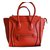 Céline Handbag Red Leather  ref.26454