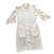 Hermès Kleid Weiß Seide  ref.26463