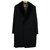 Ermenegildo Zegna Mink collar Cashmere Coat Black  ref.26492