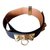 Hermès collier de chien Cuir Noir  ref.26568