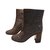 Chanel Bottes Gris anthracite  ref.26570