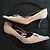 Décolleté Escada in nabuk beige con dettagli rettile - vista 3