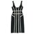 Herve Leger Robe Viscose Polyamide Noir Beige  ref.26855