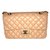 Classique Chanel Timeless Cuir Rose Pêche  ref.26876