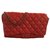 Chanel Handbag Red Leather  ref.26934
