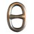 Hermès Schal Ring Silber Stahl  ref.27001