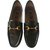 Gucci Mocassinos Preto Couro  ref.27197