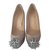Christian Louboutin ASTEROID Nude Spikes et strass Cuir vernis Chair  ref.27222
