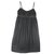 Les Petites Robe Soie Coton Noir  ref.27251