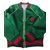 Gucci jaqueta de seda bombardeiro com pássaro senhora Verde  ref.27342