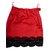 Yves Saint Laurent die Röcke Rot Baumwolle  ref.27484
