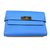 Hermès Portefeuille Kelly compact Cuir Bleu  ref.27632
