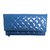 Chanel Clutch bag Blue Patent leather  ref.27671