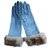 Lanvin Gloves Grey Suede  ref.27719