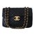 Timeless Chanel CLASSIQUE JUMBO Black Leather  ref.28025