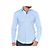 Emporio Armani camicia azzurra moda casual da uomo in nwt
