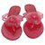 Chanel Camillia flip flops Pink Synthetic  ref.28537