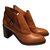 Chloé Ankle Boots Caramel Leather  ref.28601