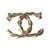 Chanel Broche Dourado Metal  ref.28864