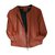 Massimo Dutti Jacket Orange Leather  ref.28899