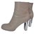 Iconic Céline Bam Bam booties Beige Leather  ref.28956