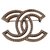 Chanel Broche de CC Dourado Metal  ref.29013