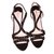 Prada sandali Nero Pelle verniciata  ref.29150