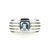 Autre Marque blue topaz ring Silvery White gold  ref.29370