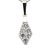 Autre Marque Pendentif diamant 0,20 ct avec chaine Or blanc Argenté  ref.29424