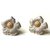 Buccellati Gardenia earrings Silvery Silver  ref.29436