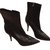 Fendi Ankle Boots Black Leather  ref.29543