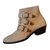 Chloé Ankle Boots Caramel Suede Synthetic  ref.29613