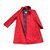 Burberry Coat Red Cotton  ref.29760