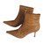 Escada Ankle Boots Cognac Leather  ref.29780