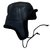 Hermès Hats Beanies Dark grey Leather  ref.29826