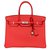 Hermès Birkin 35 Rot Leder  ref.29975