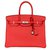 Hermès Birkin 35 Roja Cuero  ref.30019