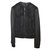 Mango black leather jacket  ref.30417
