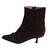 Chanel Bottines Marron  ref.30555