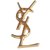 Yves Saint Laurent Brooch Golden Metal  ref.30584