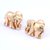 Cartier 18Pendientes de botón de oro con esmeralda y elefante de K Dorado  ref.30741