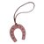 Hermès Paddock a ferro di cavallo Rosa Rosso Pelle  ref.30889